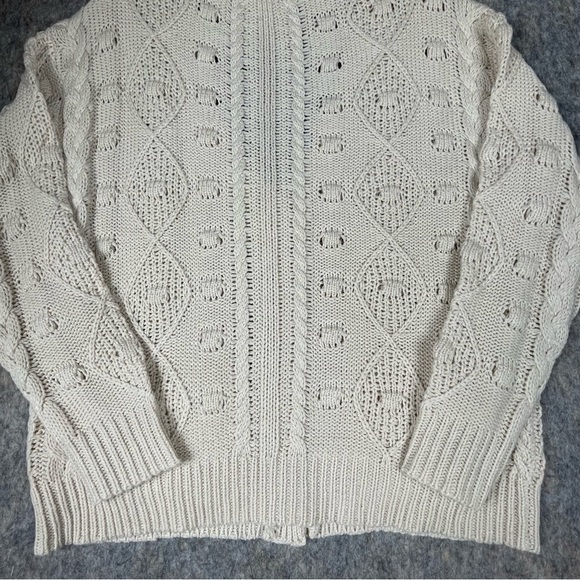 Sincerely Jules Button Front Cottagecore Coastal Grandma Sweater Cardigan Sz S - Picture 9 of 13